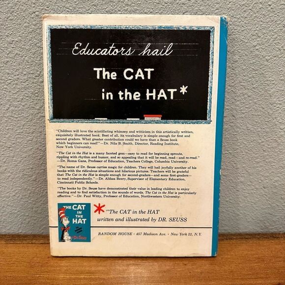 Dr. Suess The Cat In The Hat‎ 1957 First Edition with Jacket - Picture 3 of 16